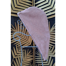 serviette cheveux rose