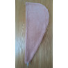 serviette cheveux rose