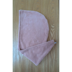 serviette cheveux rose
