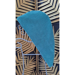 serviette cheveux vert olive