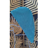 serviette cheveux vert olive
