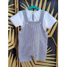 salopette avec tee-shirt