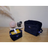 trousse de toilette bleue
