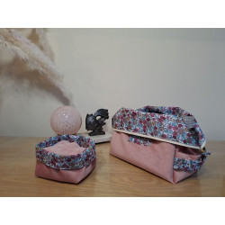 trousse de toilette rose