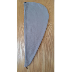 serviette cheveux gris
