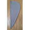 serviette cheveux gris