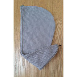 serviette cheveux gris
