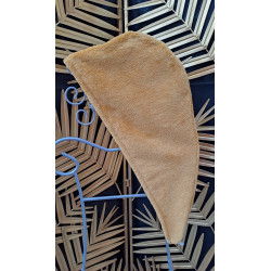serviette cheveux moutarde
