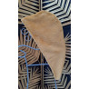 serviette cheveux moutarde